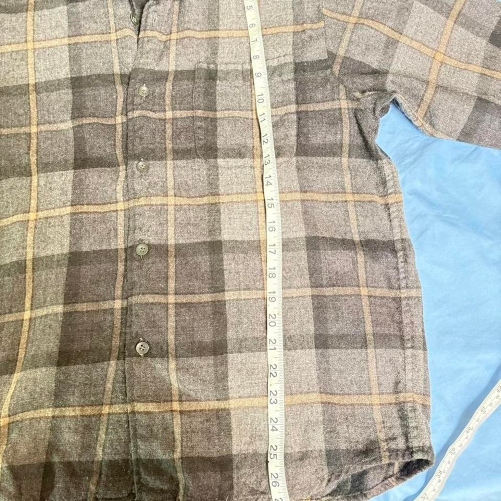 Vintage Britches of Georgetown 100%Wool Plaid Button-Up Shirt Long Sleeve Size L - Picture 6 of 7